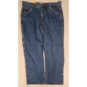 CE Schmidt Workwear Jeans Mens 36x30 Relaxed Fit Fleece Lined Straight Leg NEW